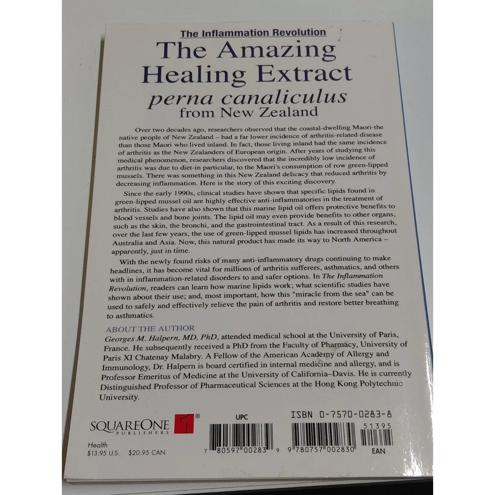 The Inflammation Revolution Georges M. Halpern 2005 Perna Canaliculus Paperback